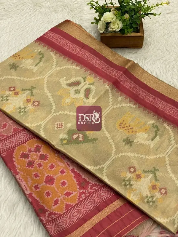 Raw Silk Pochampally Saree