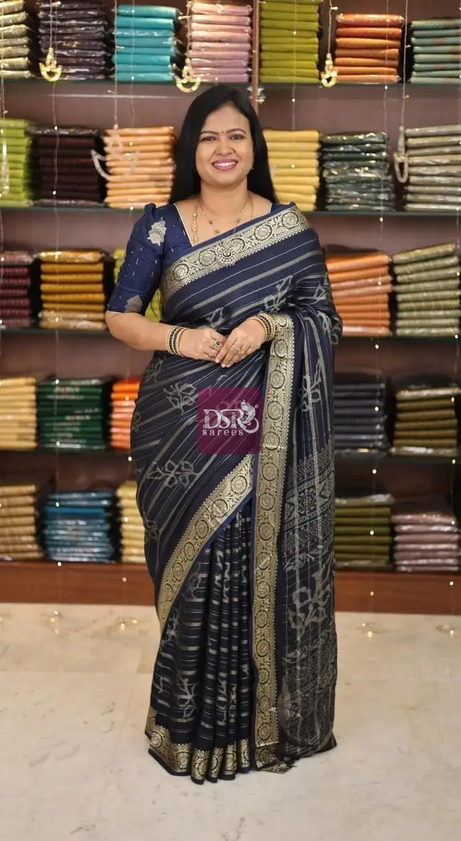 Georgette Chiffon Sarees - Vol1