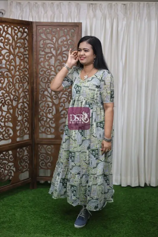 Alia Cut Georgette Maxi