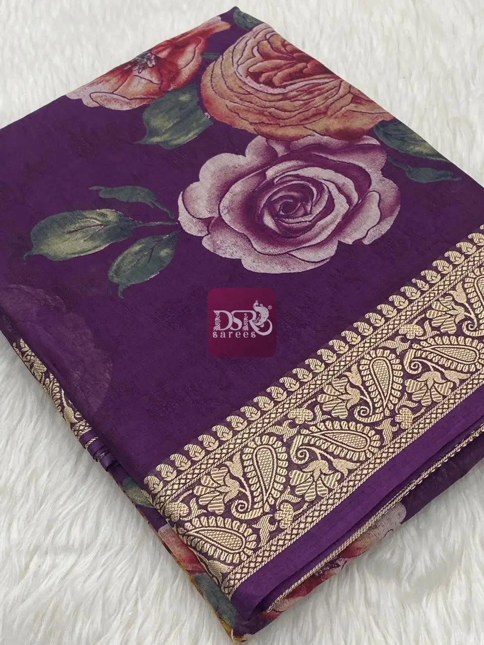 Viscose Chiffon Saree - vol8