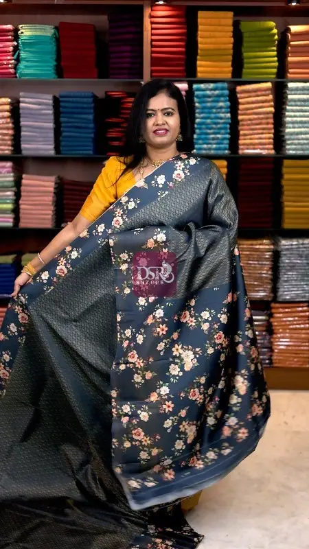 Floral Gaji Banarasi Silk