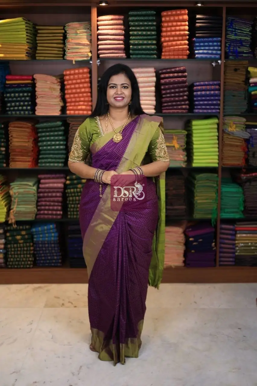 Arani Pooja Dots Saree