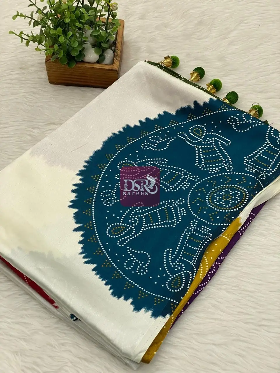 Bandhini Satin Silk Sarees