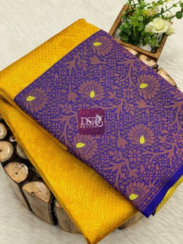 Semi Kanchi Brocade Silk Sarees