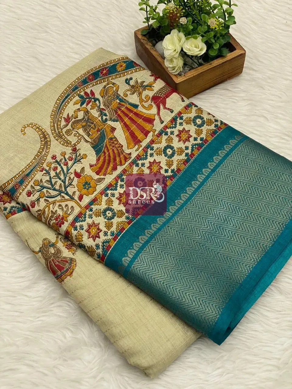 Semi Dola Linen Sarees