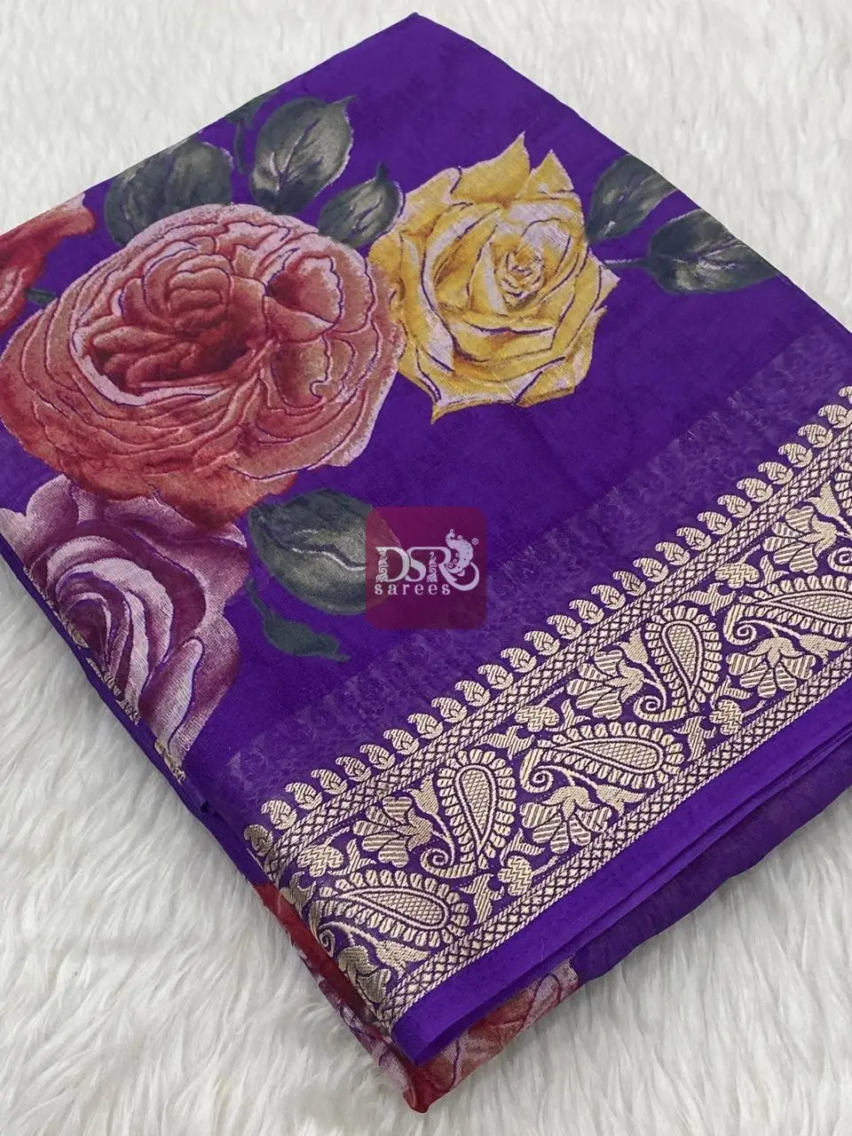 Viscose Chiffon Saree - vol8