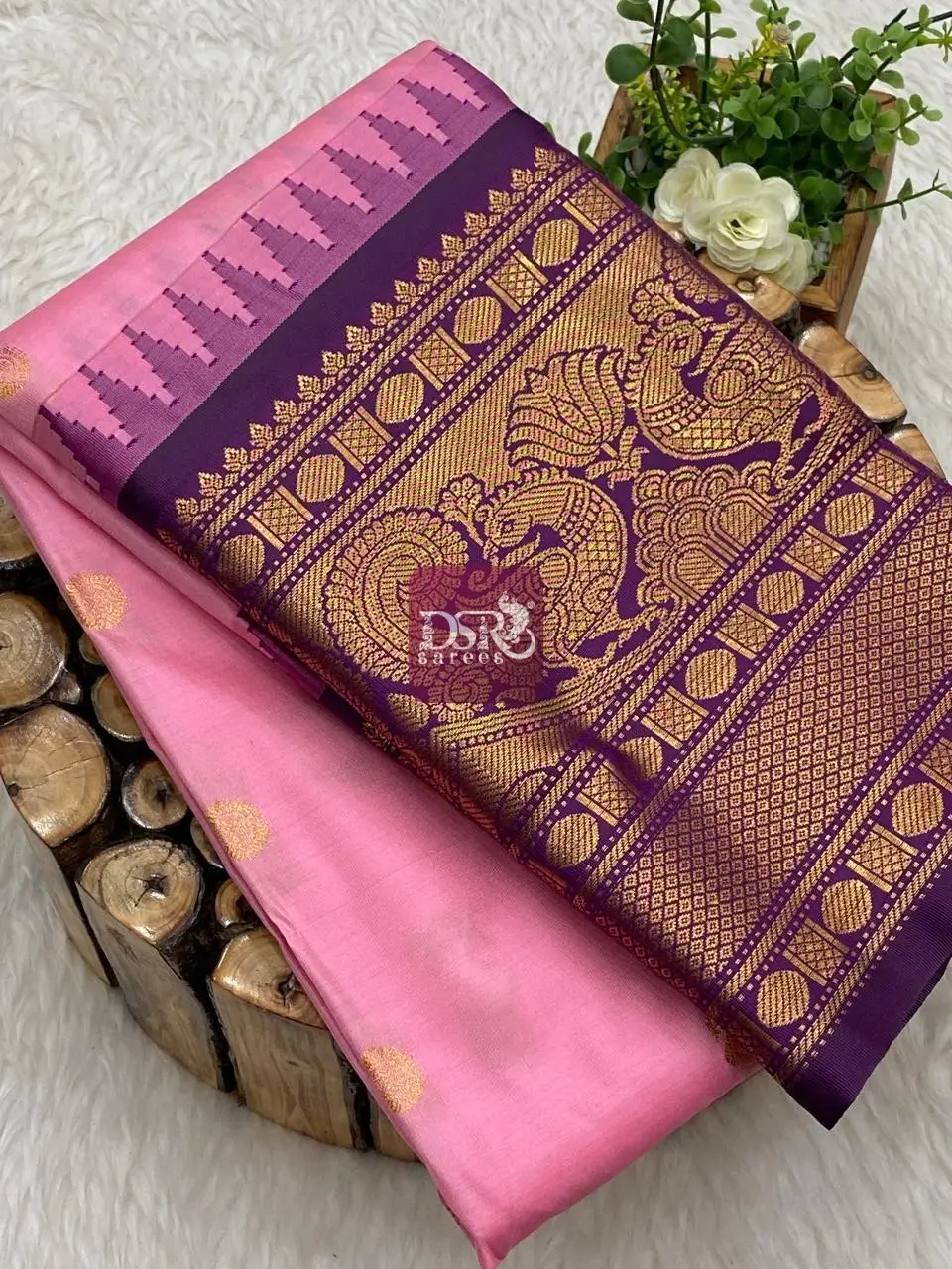 Semi Gadwal Border Sarees - Vol 1