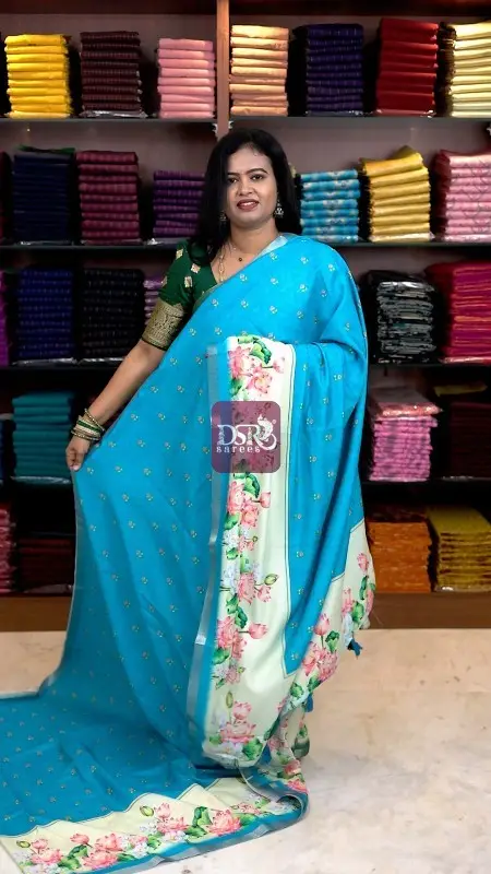 Viscose Digital Print Sarees