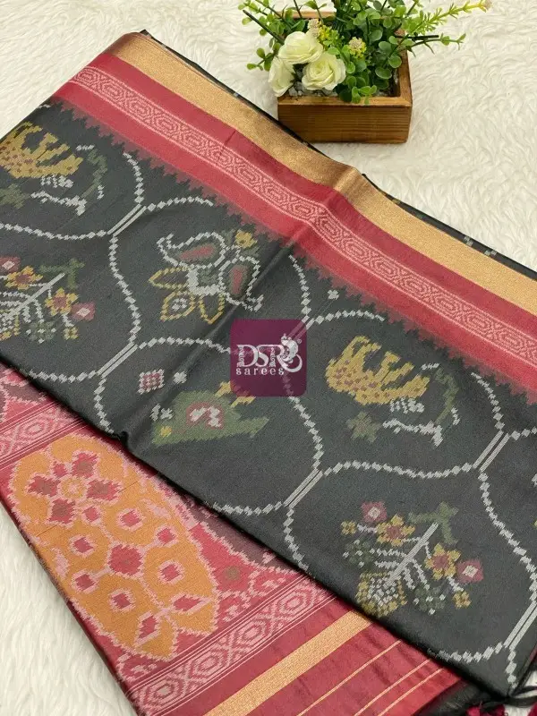 Raw Silk Pochampally Saree