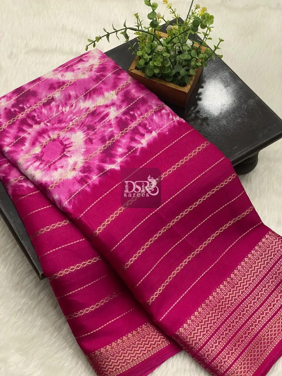 Shibori Viscose Dola Saree