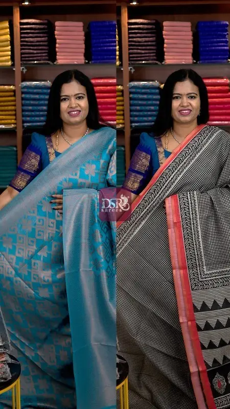 Banarasi  Soft Cotton + Chanderi Saree