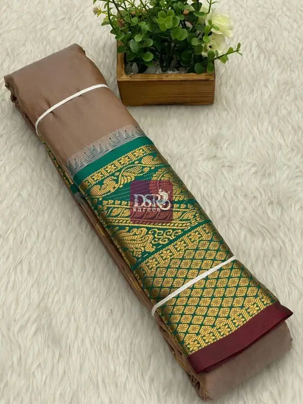 Semi Gadwal Border Sarees