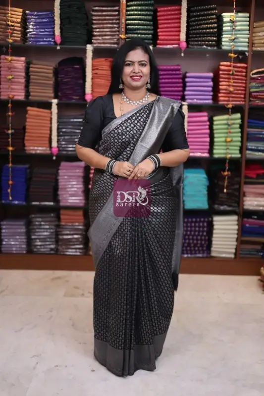 Silver Brocade Silk Sarees