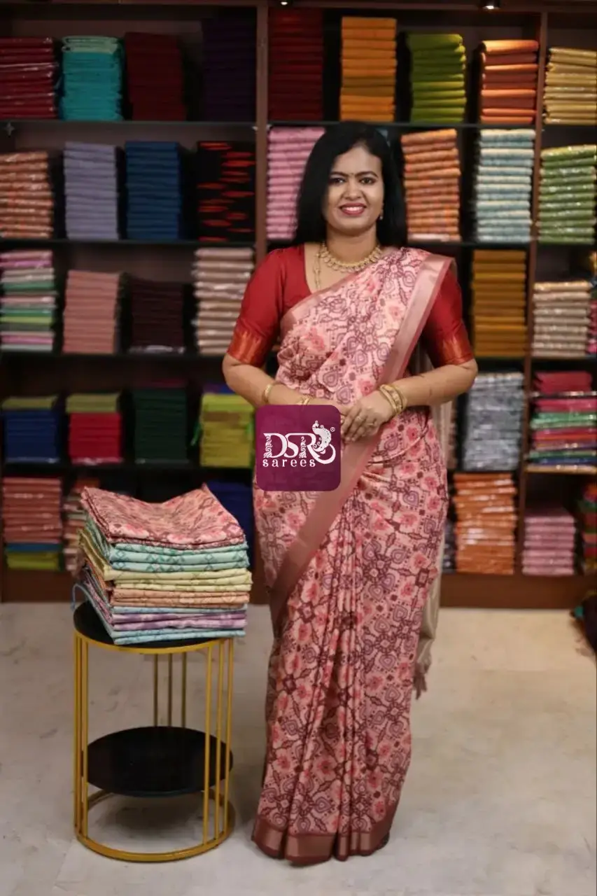Venpattu Patola Digital Print Saree