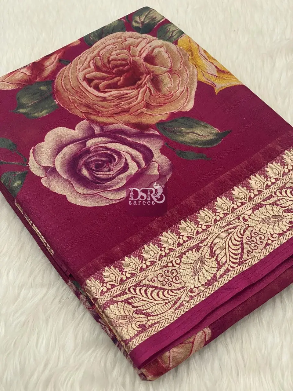 Viscose Chiffon Saree - vol8