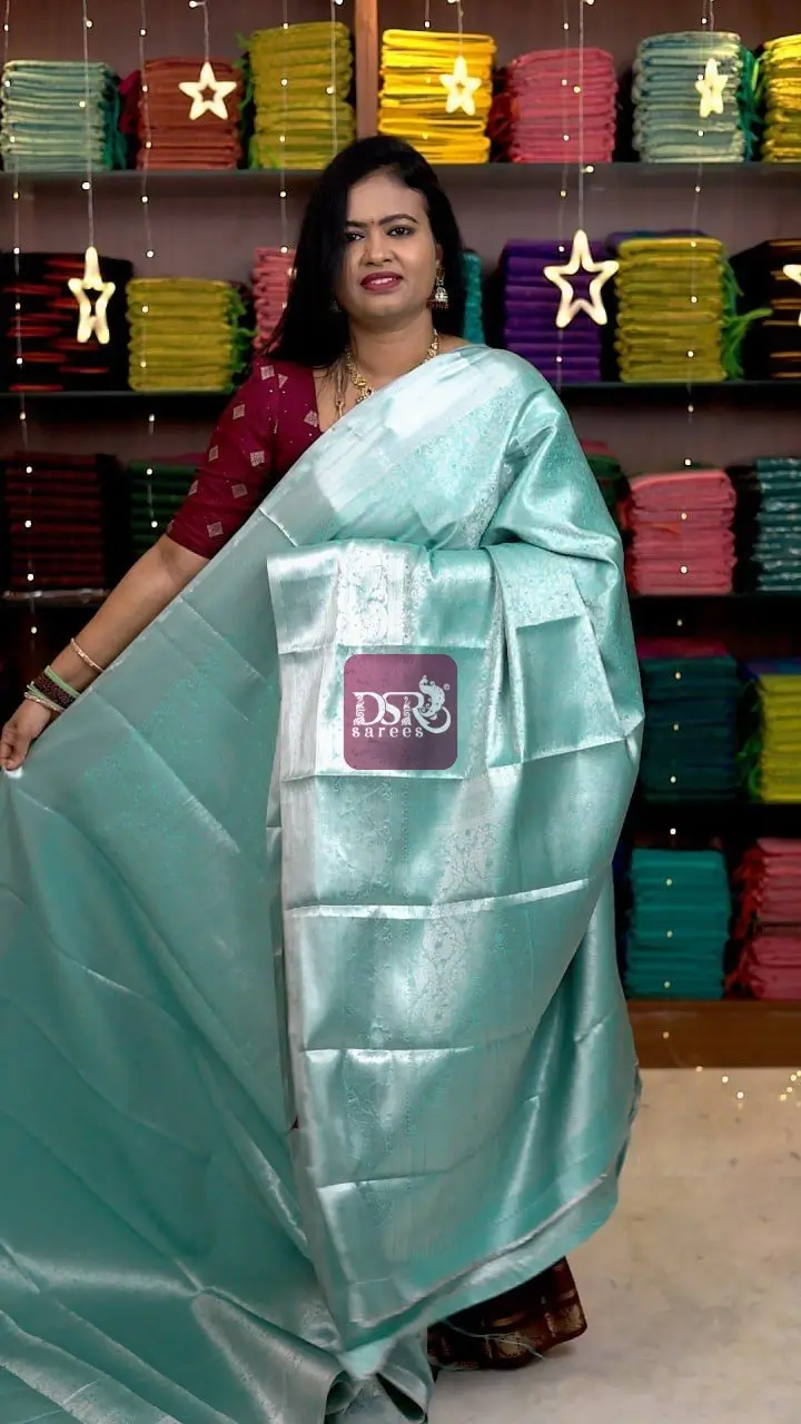 Silver Brocade Silk Sarees