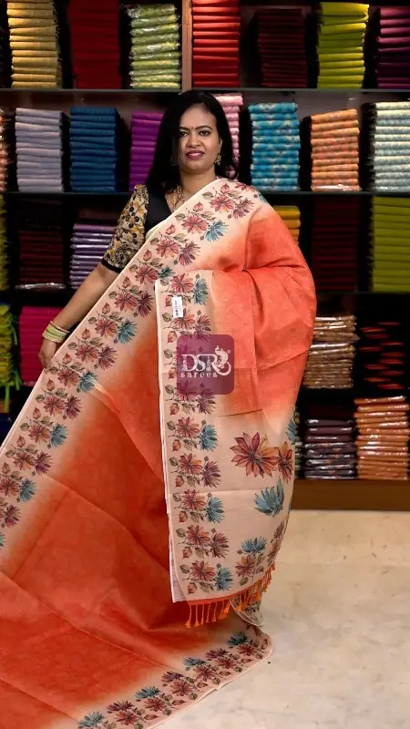 Linen Khadhi Tissue Sarees