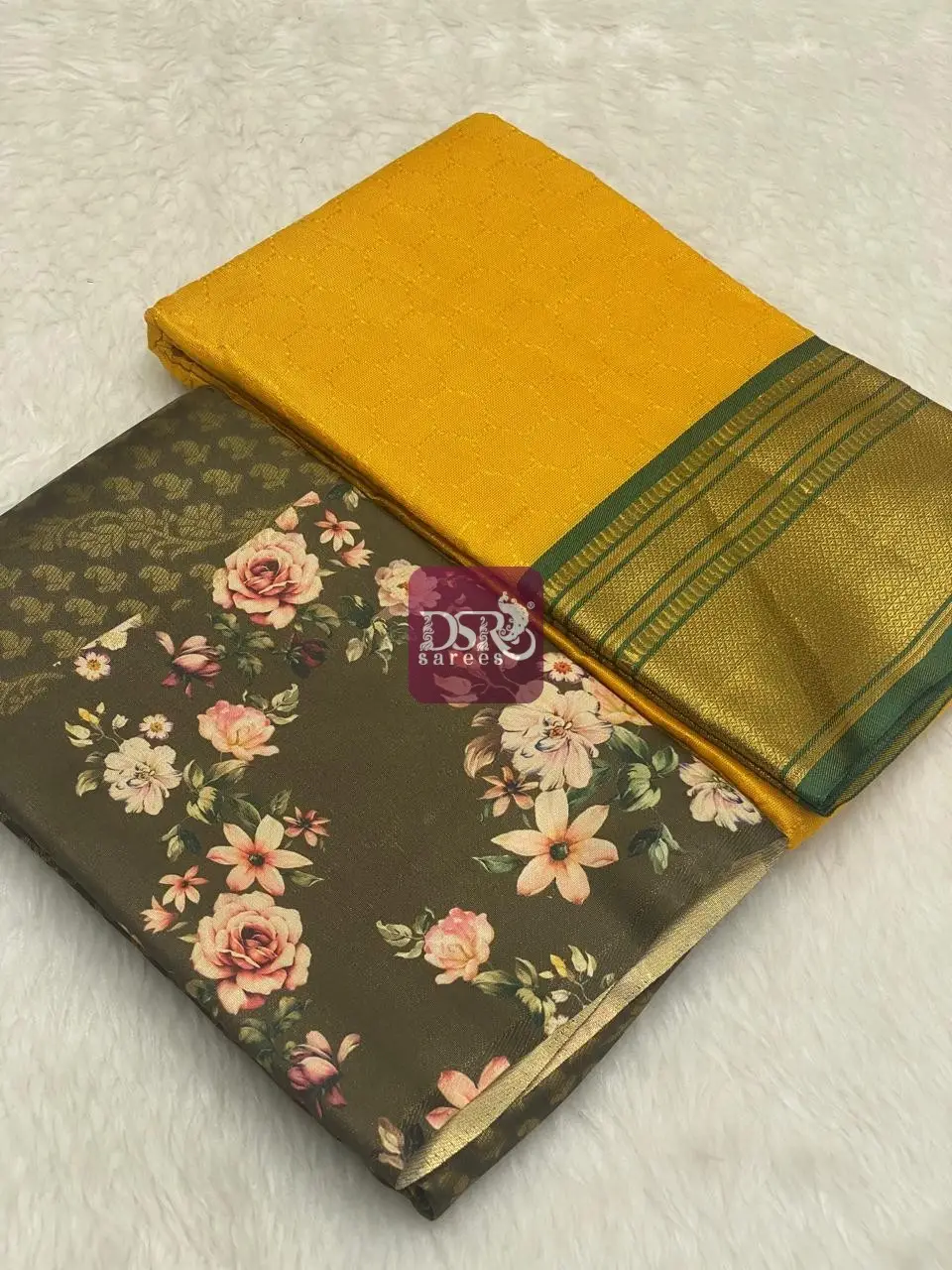Gaji Silk + Brocade Silk
