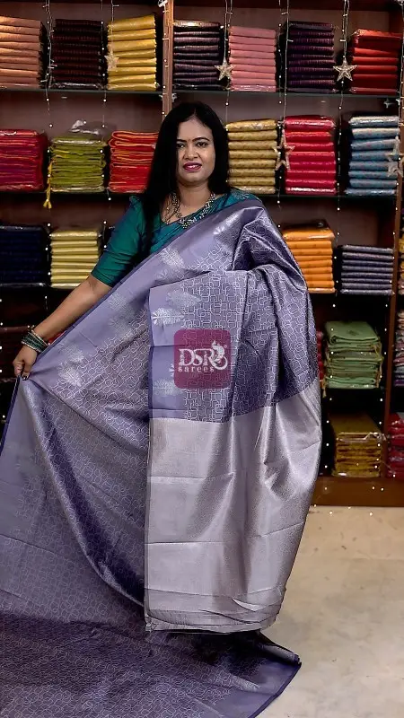 Silver Zari Soft Silk Sarees - vol1