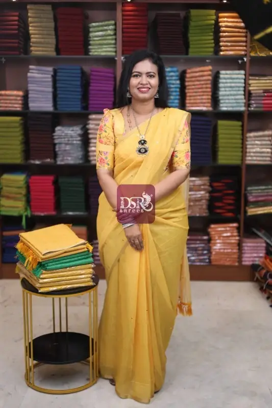 Chanderi Sico With Mirror work