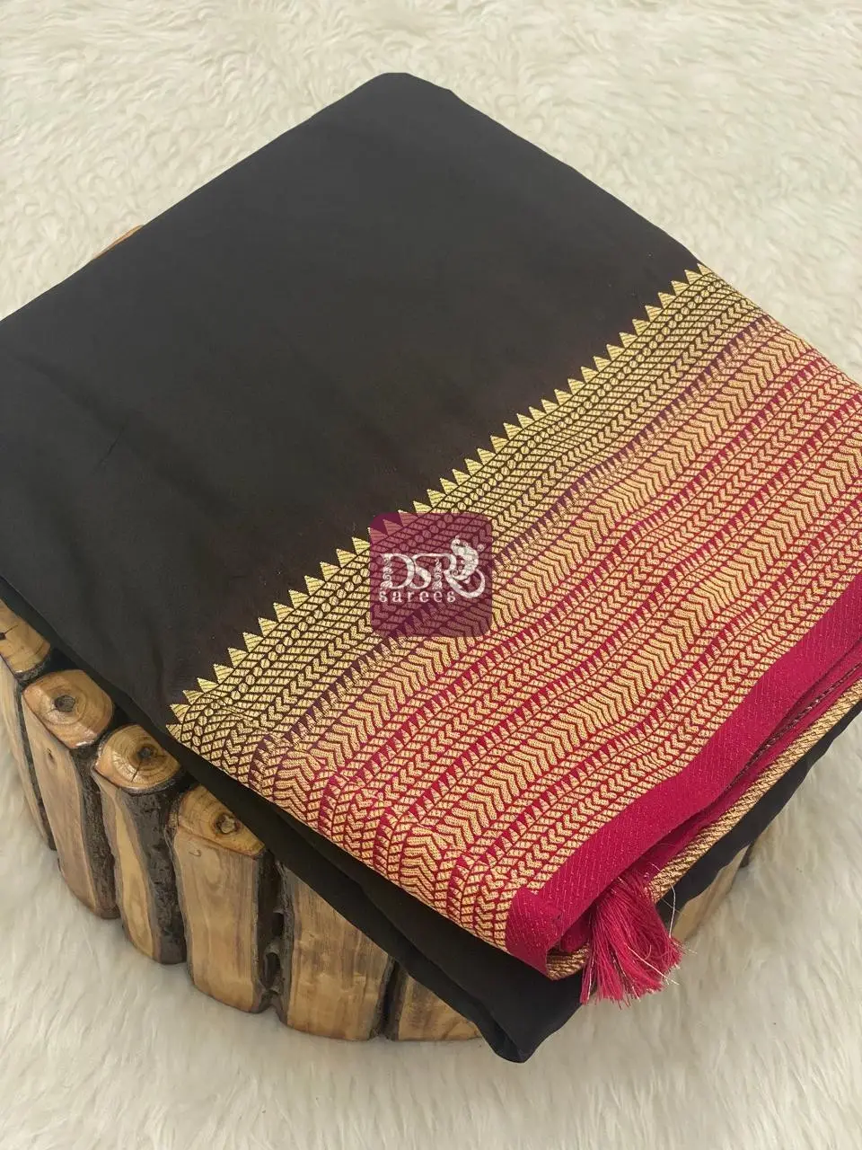 Viscose Crepe Silk Sarees
