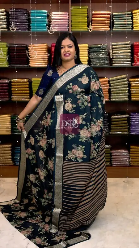 Viscose Chiffon Sarees