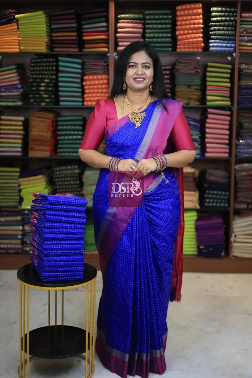 Arani Pooja Dots Saree