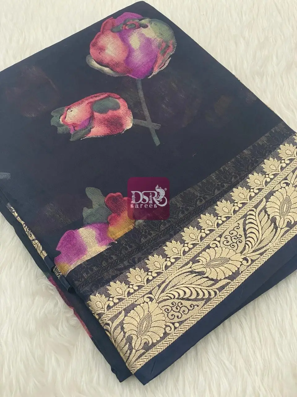 Viscose Chiffon Saree - vol8