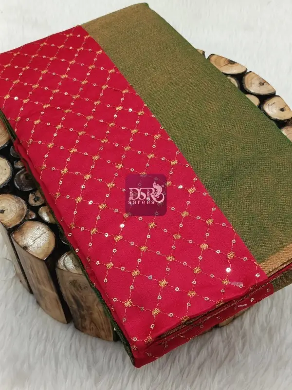 Tissue Saree With Designer Blouse