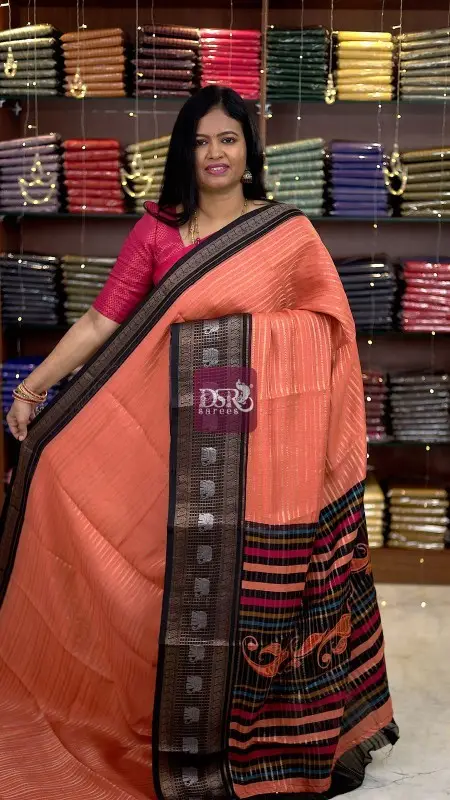 Semi Viscose Crepe Silk Saree