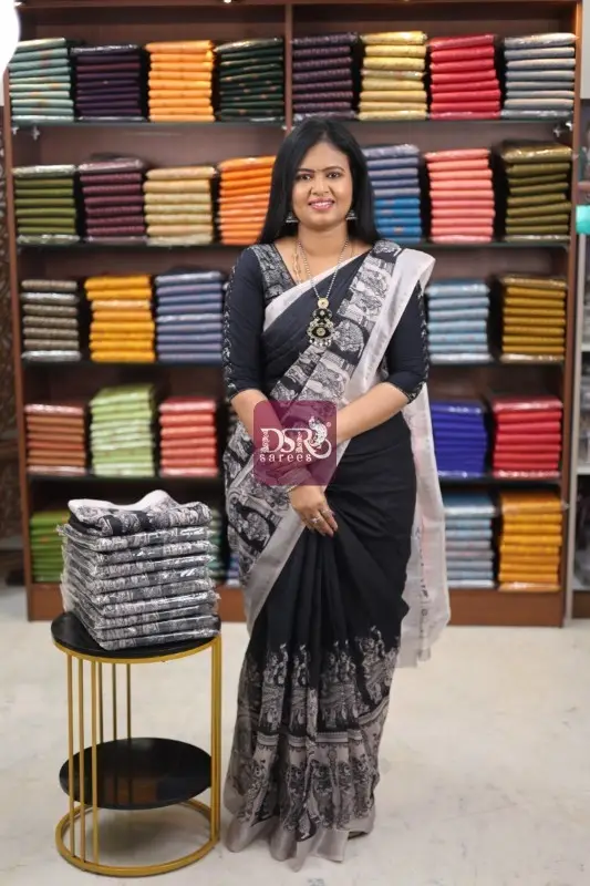 Linen Cotton Saree