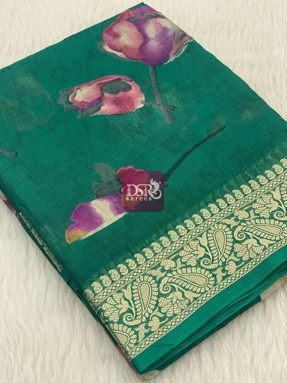 Viscose Chiffon Saree - vol8