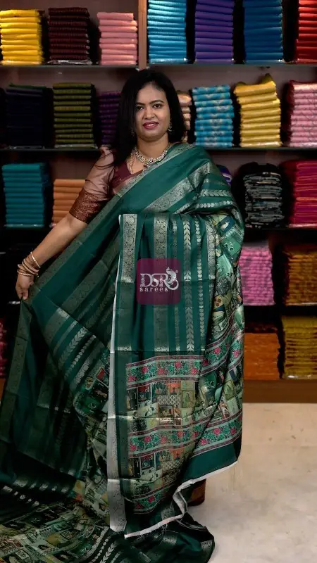 Digital Print Dola Crepe Saree