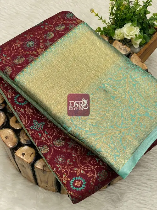 Premium Kanchi Korvai Border Saree