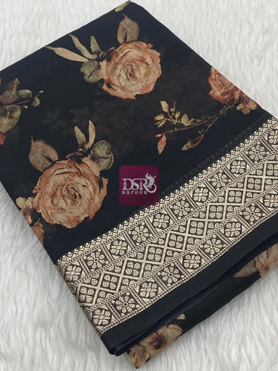 Viscose Chiffon Saree - vol9