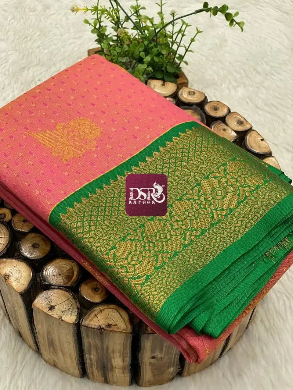 Korvai Border Embose Soft Silk