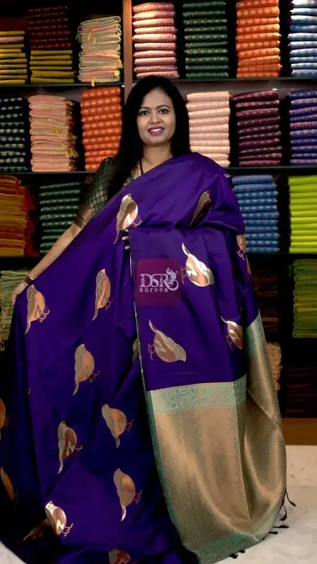 Digital 3 Zari Soft Silk Sarees