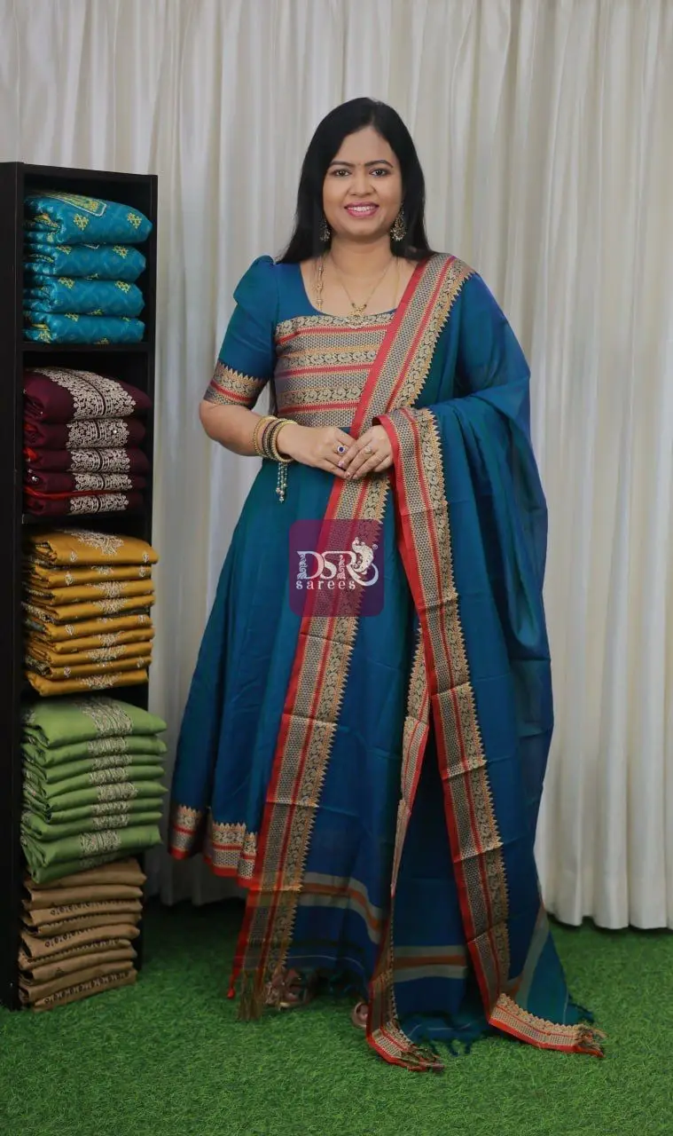 Narayanpet Anarkali Unstitched Salwar Sets