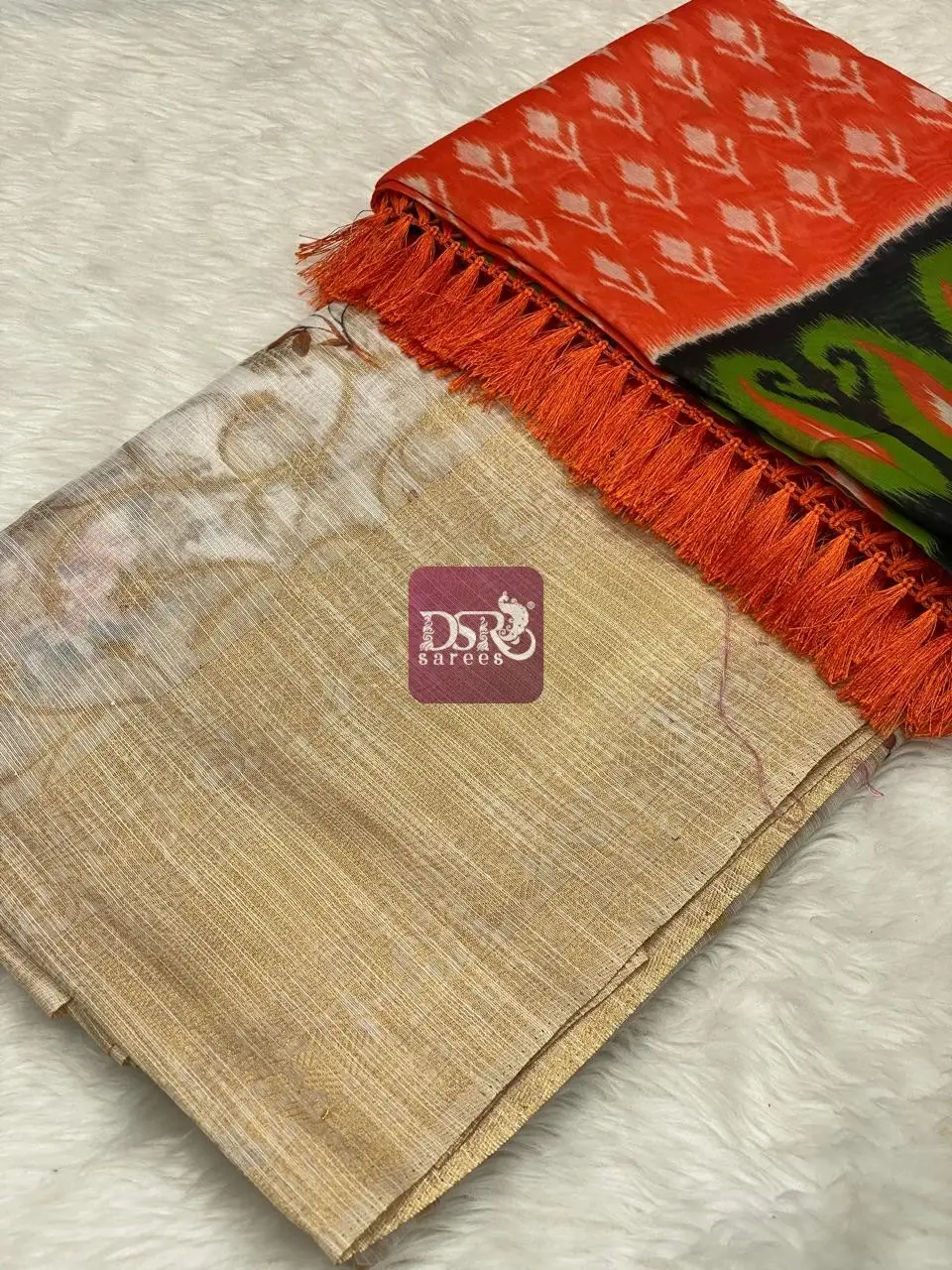 Premium Chanderi Banarasi + Chanderi Sico Saree