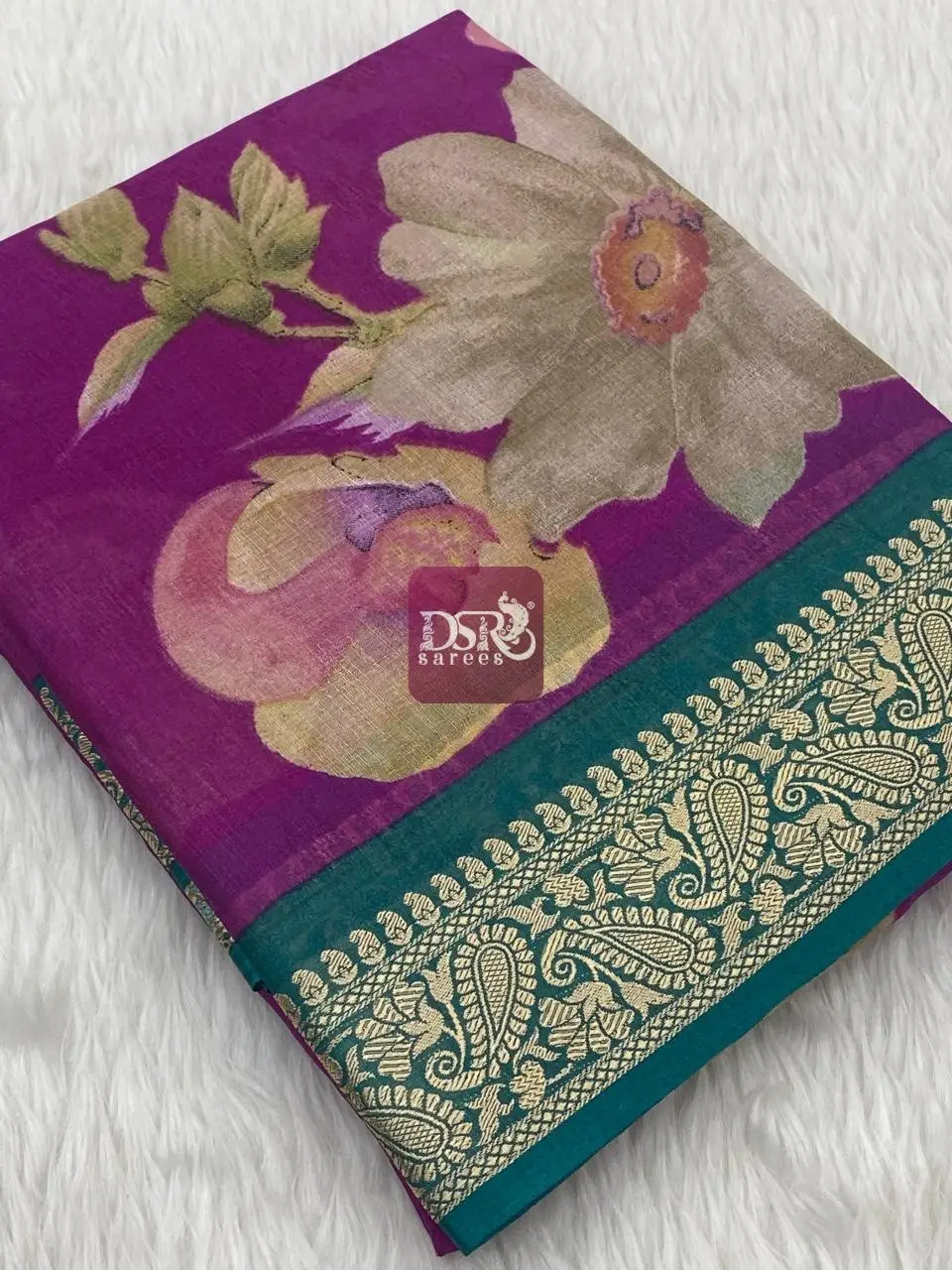 Viscose Chiffon Saree - vol8