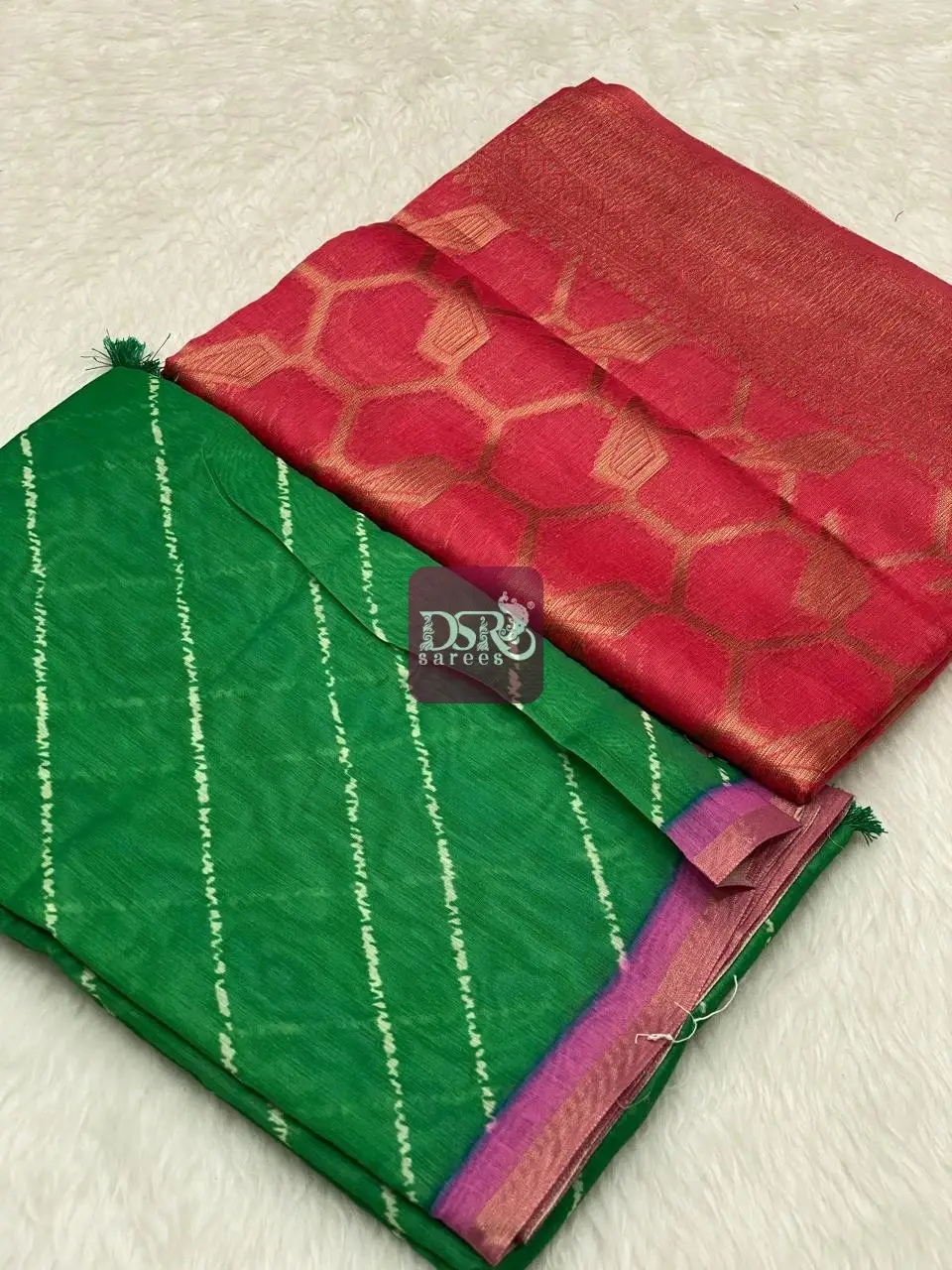 Banarasi  Soft Cotton + Chanderi Saree