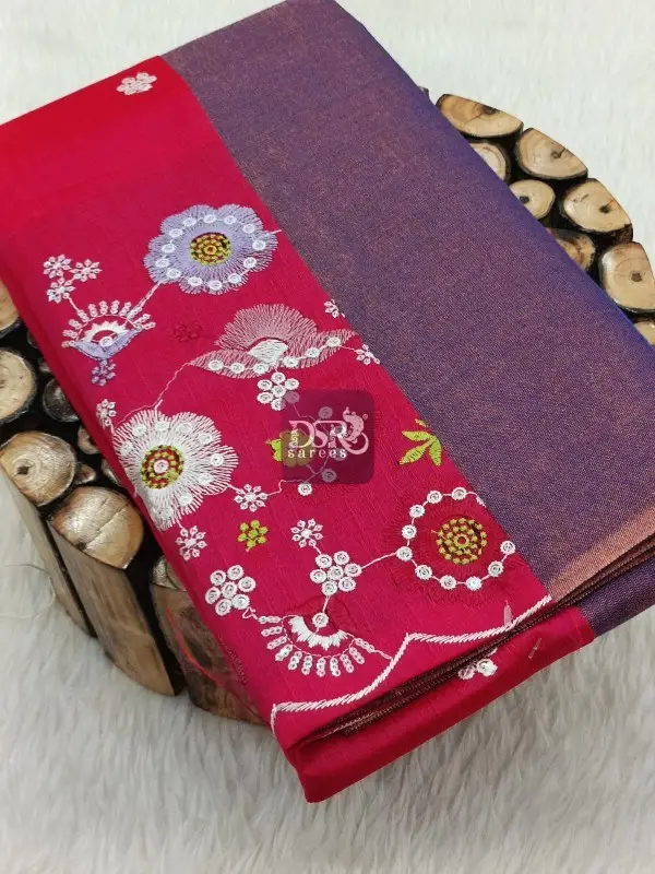 Tissue Saree With Designer Blouse