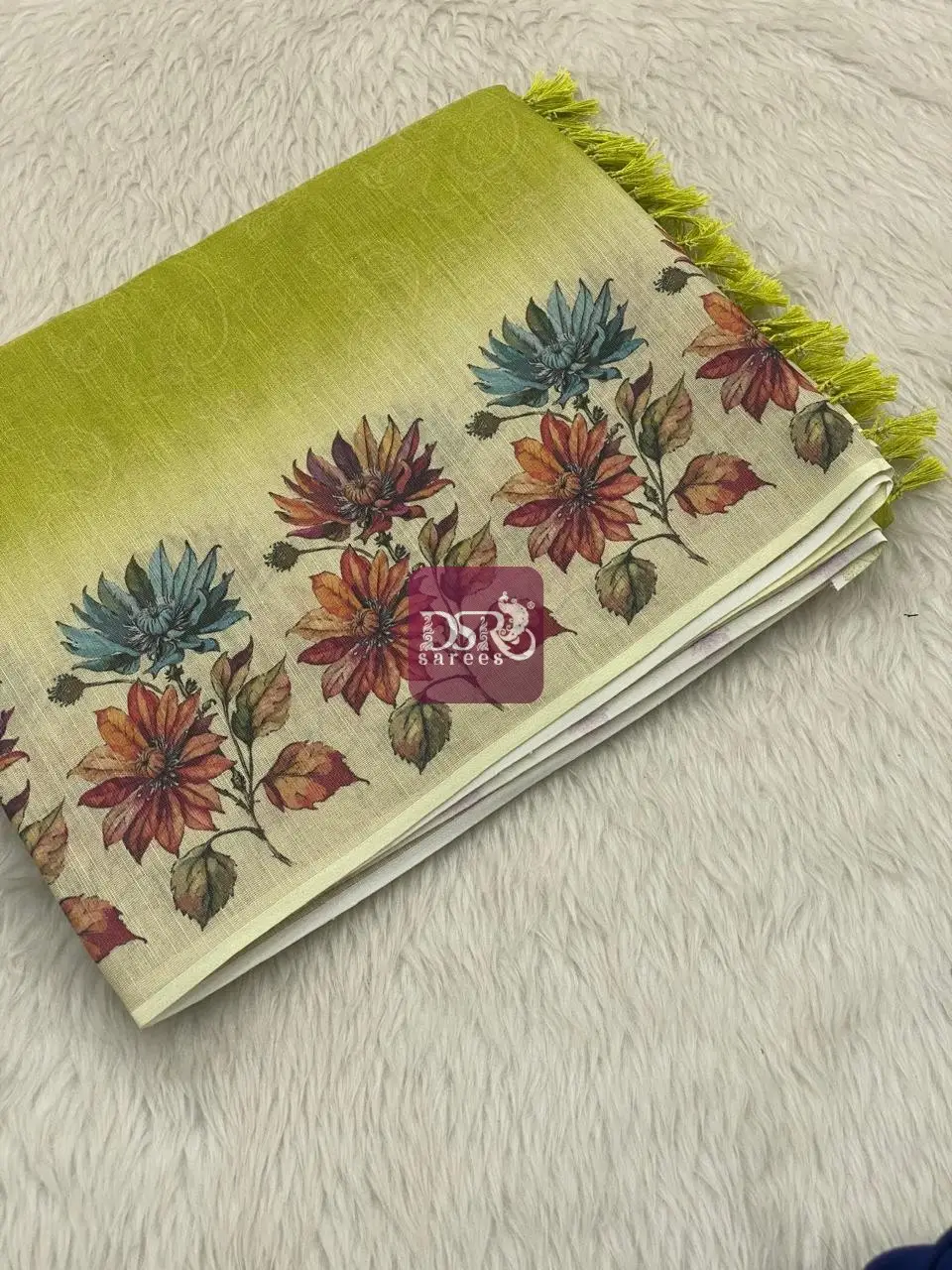 Linen Khadhi Tissue Sarees