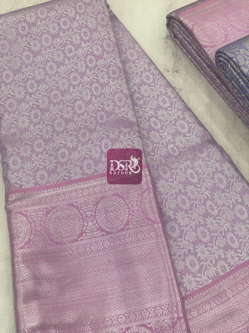 Silver Tissue Bridal Saree - vol1