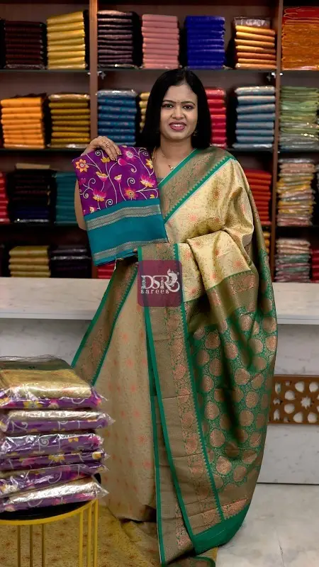 Viscose chiffon + Bridal Saree