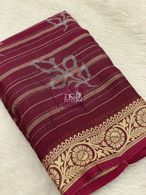 Georgette Chiffon Sarees - Vol1