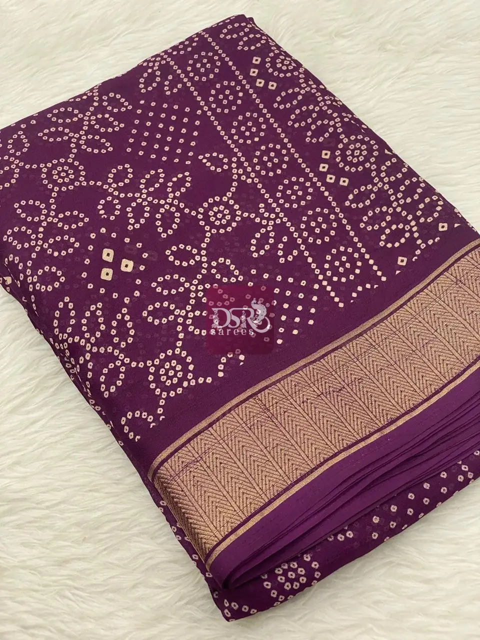 Viscose Chiffon Saree - vol6