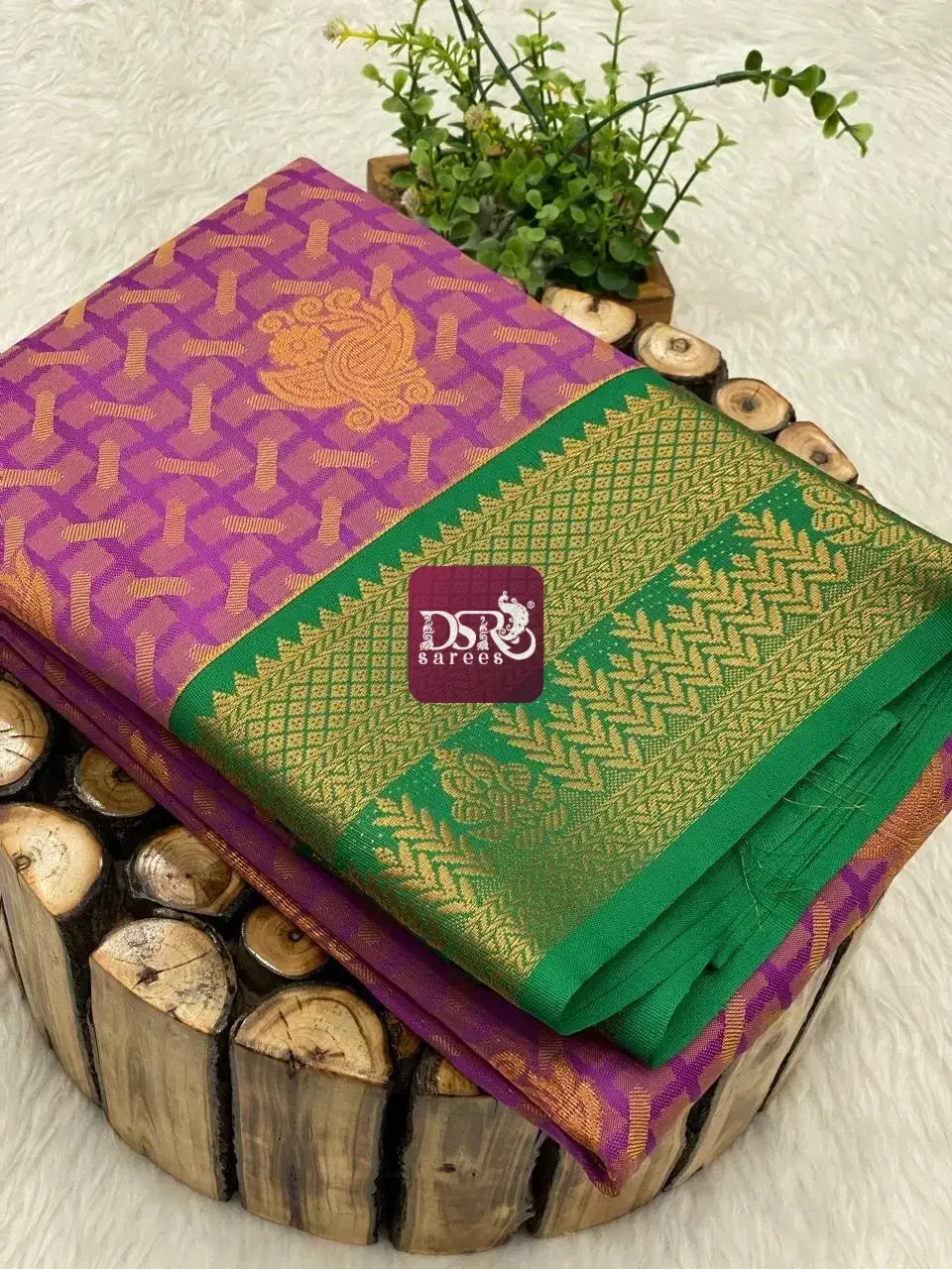 Korvai Border Embose Soft Silk