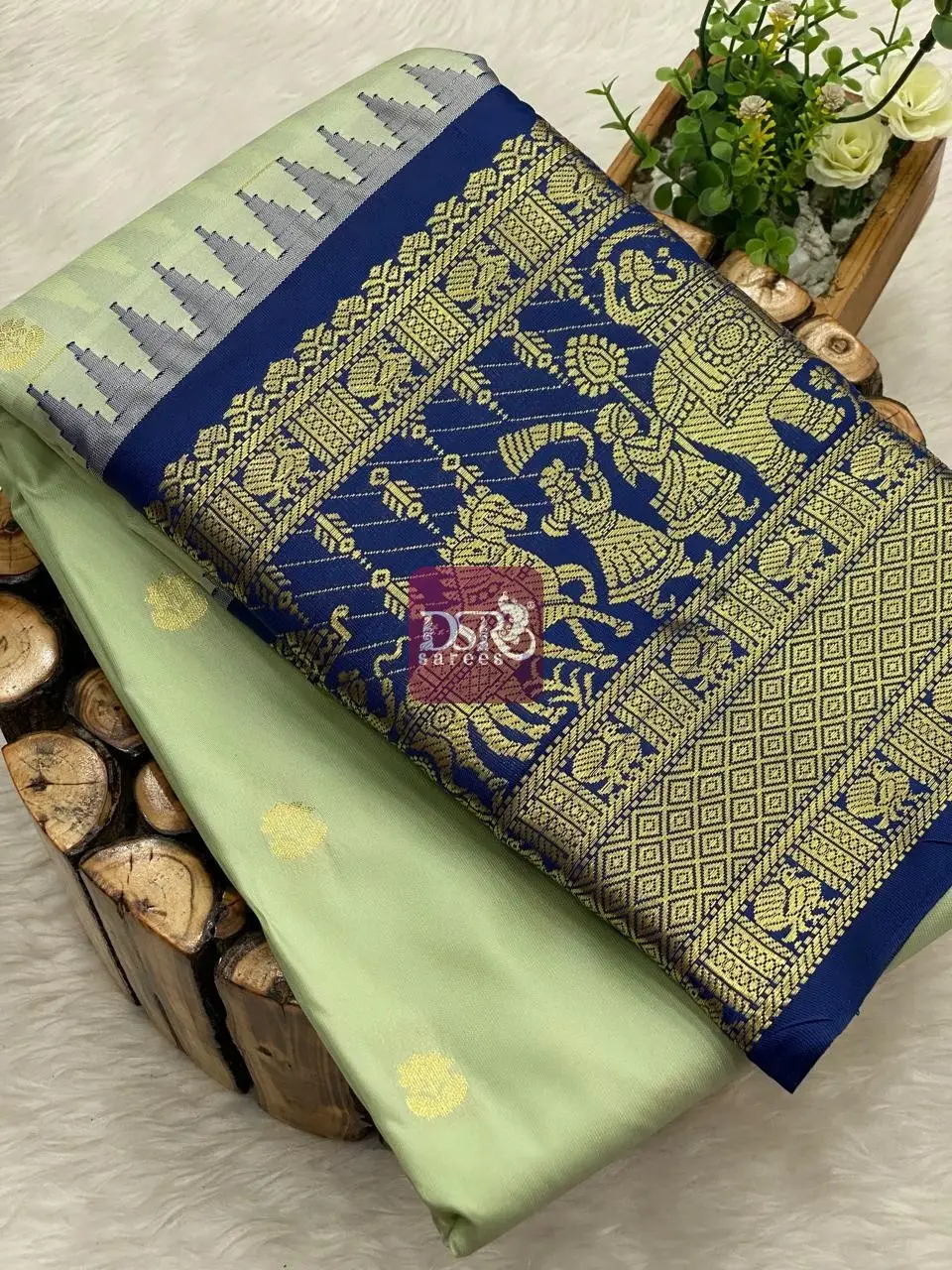 Semi Gadwal Border Sarees - Vol 1