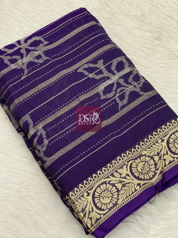 Georgette Chiffon Sarees - Vol1